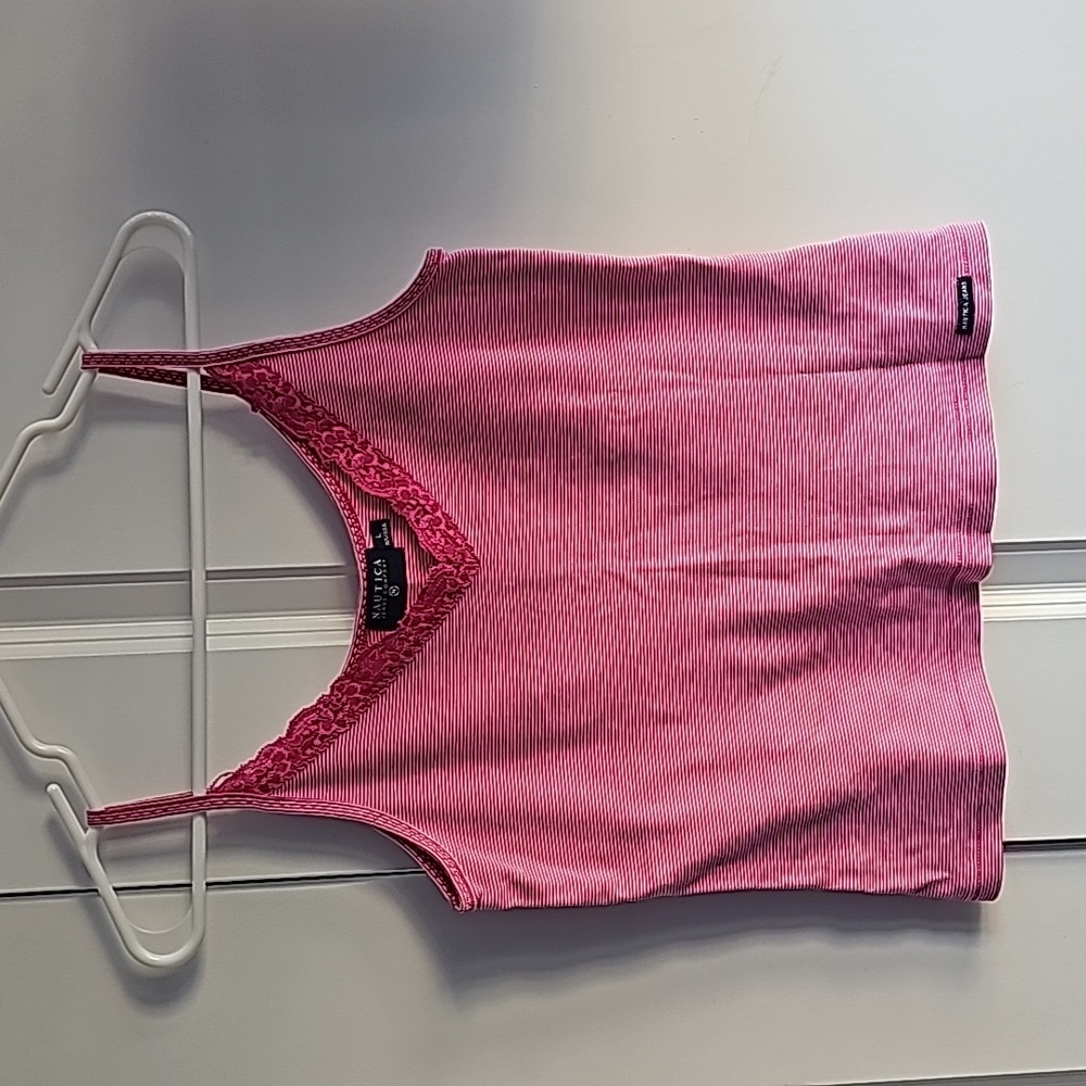 Pink cotton cami